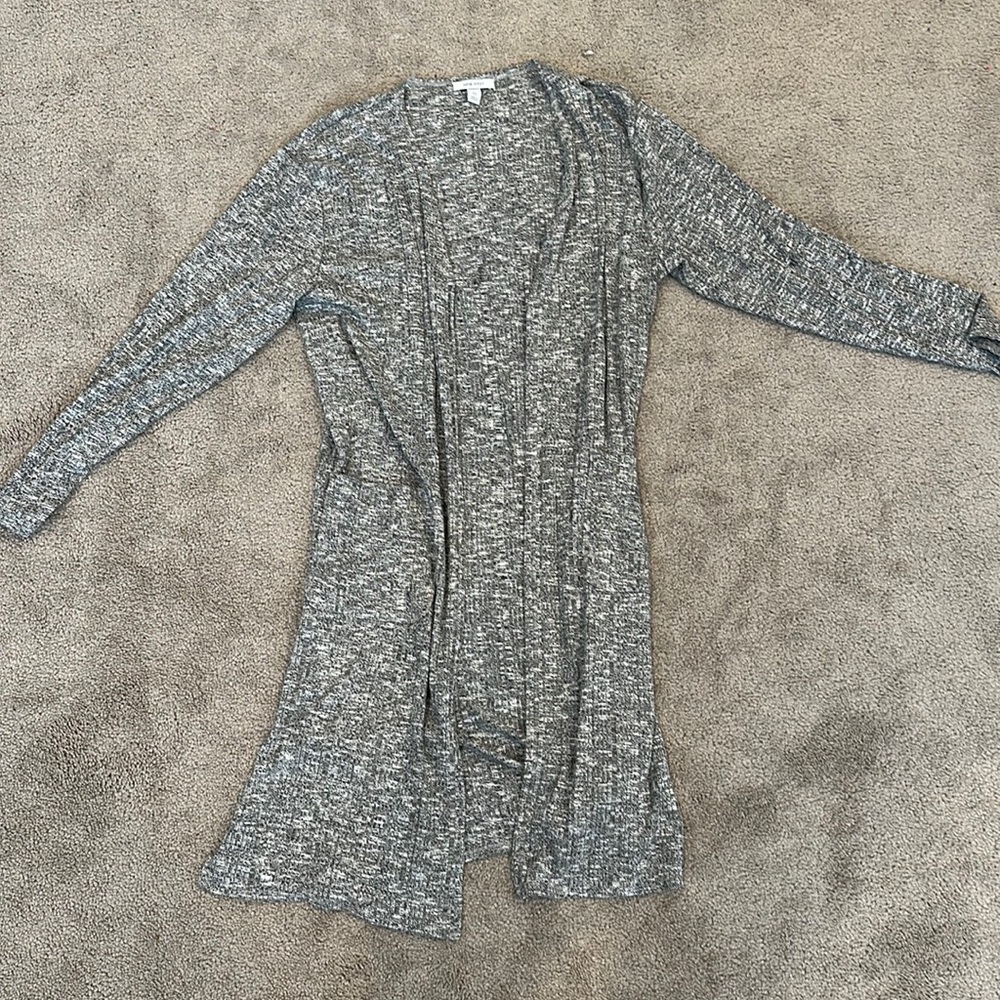 Nine West long gray cardigan
